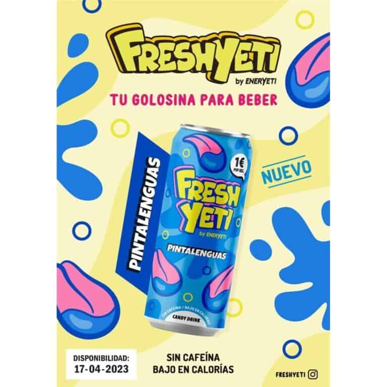 *_ENERYETI **FRESHYETI**  PINTALENGUAS  500ml 1E 24uds Bebidas Energéticas