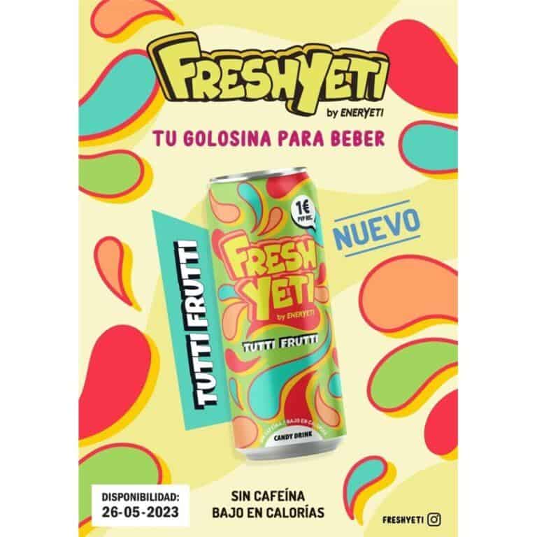 *_ENERYETI **FRESHYETI**  TUTTI FRUTTI 500ml 1E 24uds Bebidas Energéticas