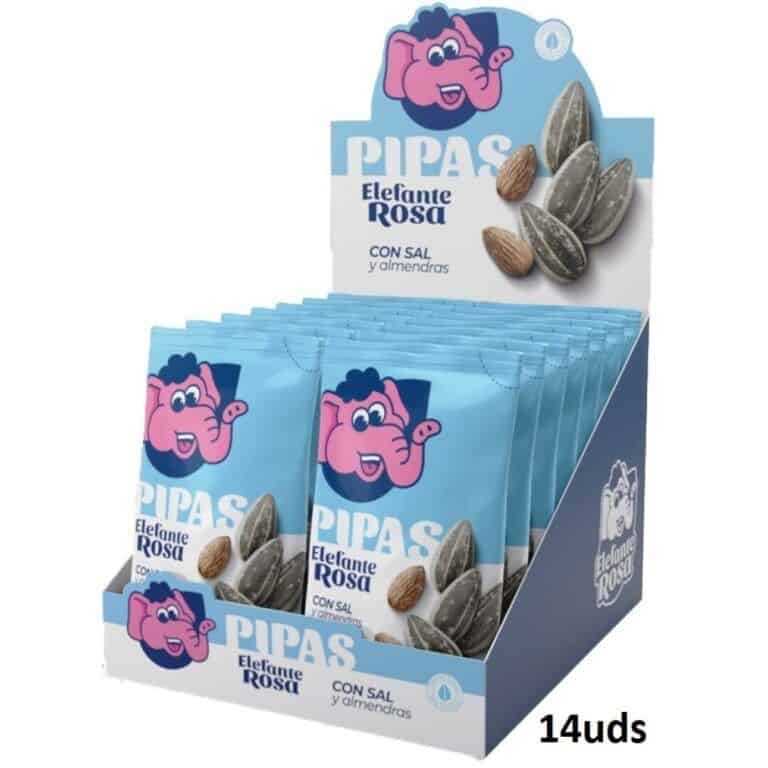 Elefante Rosa DOÑA Pipa Familiar 120grs PVPR. 1,40€ 14 UDS Pipas