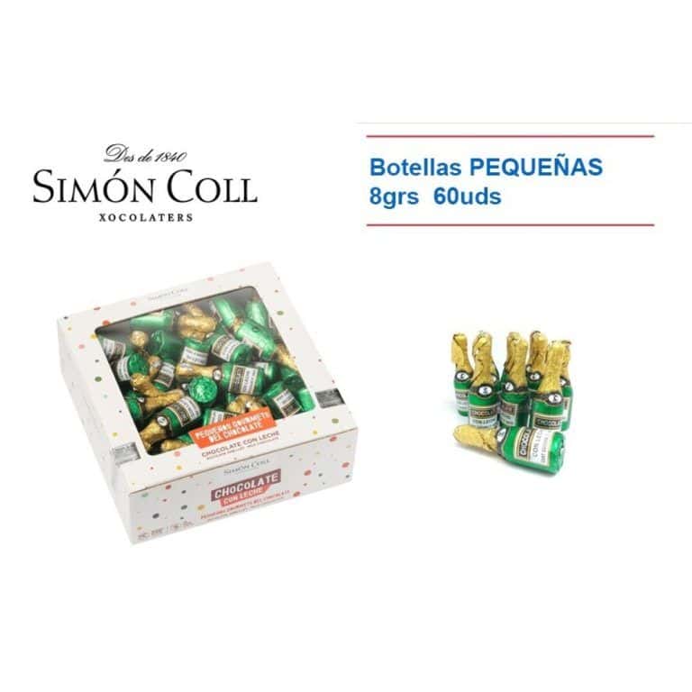 Nav. Simon Coll Botellas Pequeña 8grs 60uds. Chocolatinas