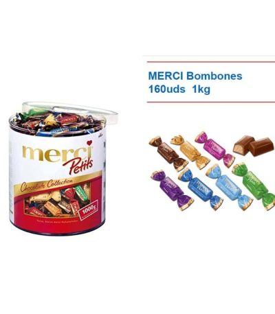 MERCI Petits Choc.Tarro 1 Kg.-167uds.- Bombones