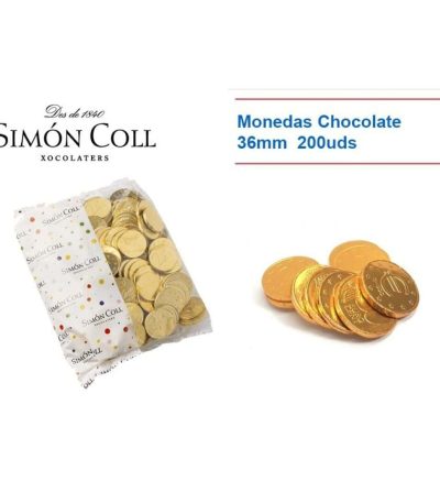 Nav. Simon Coll Monedas 36mm B.200UDS Chocolatinas