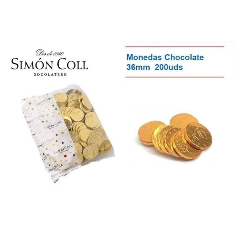 Nav. Simon Coll Monedas 36mm B.200UDS Chocolatinas