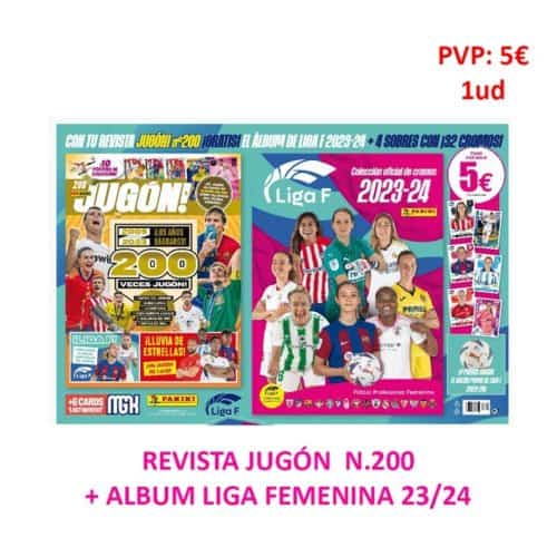 Pan. JUGON 200 + ALBUM LIGA FEMENINA 23-24 PVP 5€  1ud Coleccionables