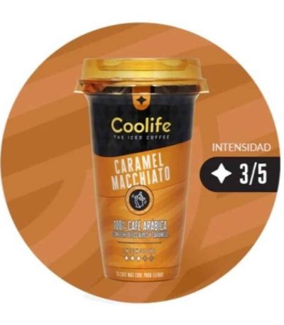 COOLIFE *DORADO* CARAMEL  230 ML. 10uds Café y Té