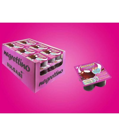 NEGRETINO Choc.Caja **PVPR. 1,90€/Bandeja**  4u x 18 bdjas CUBIERTAS DE CHOCOLATE