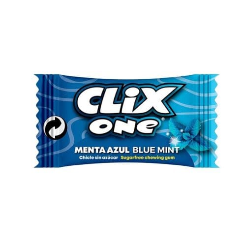 CLIX MENTA AZUL S/Az. 200 uds.- Chicles Bubble Gum