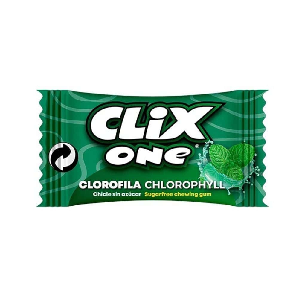 CLIX Clorofila  S/AZ. -200 UDS Chicles Bubble Gum