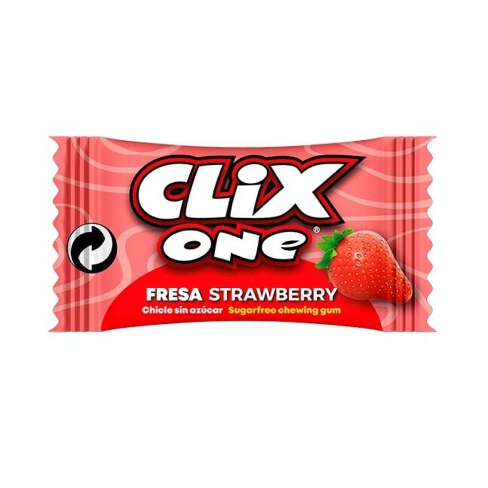 CLIX S/AZ.FRESA -200 UDS Chicles Bubble Gum