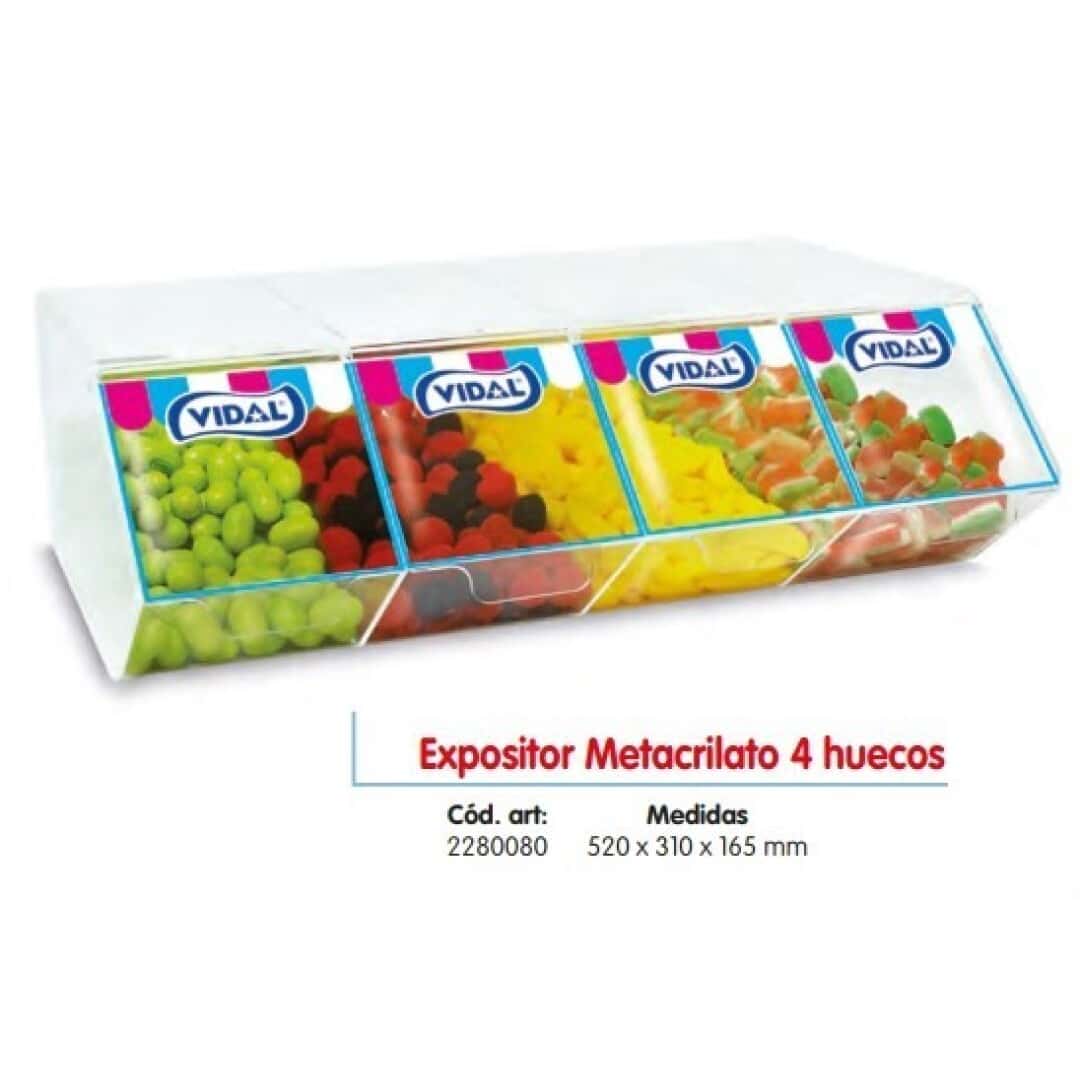 Caja de metacrilato para frutos secos