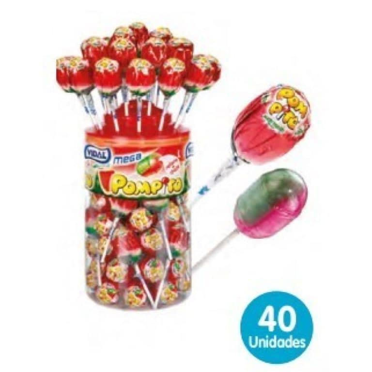 MEGA POMPITO SANDIA 40uds VIDAL Piruletas