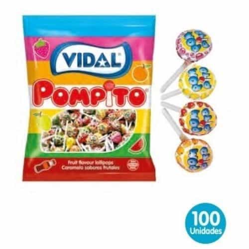 POMPITOS SURTIDOS 100uds VIDAL Piruletas