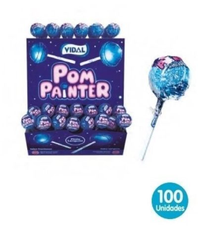 POM Painter Pintalenguas 100uds VIDAL Piruletas