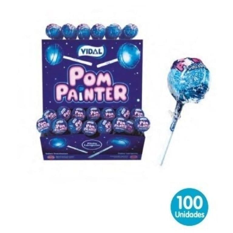 POM Painter Pintalenguas 100uds VIDAL Piruletas
