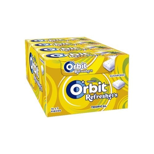 ORBIT **Refresh** TROPICAL Handypack 16uds Chicles sin Azúcar
