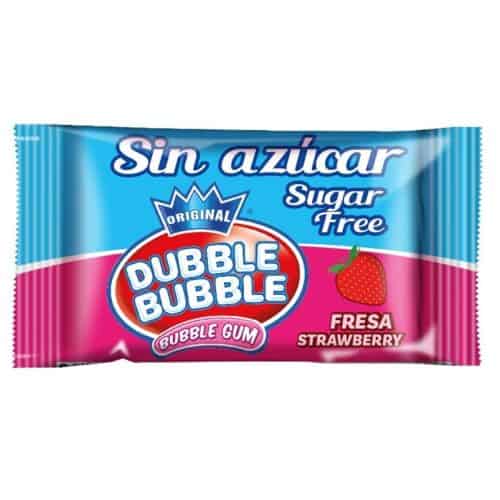 DUBBLE BUBBLE **Sin Azucar** Fresa -150 uds.- Chicles sin Azúcar