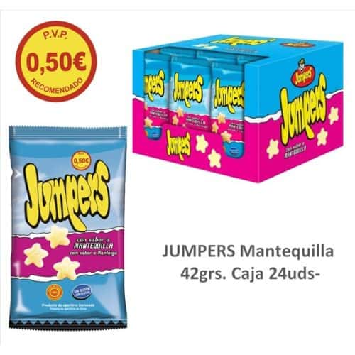 Jumpers PVP 0.50€ Mantequilla 42grs 24uds- Patatas