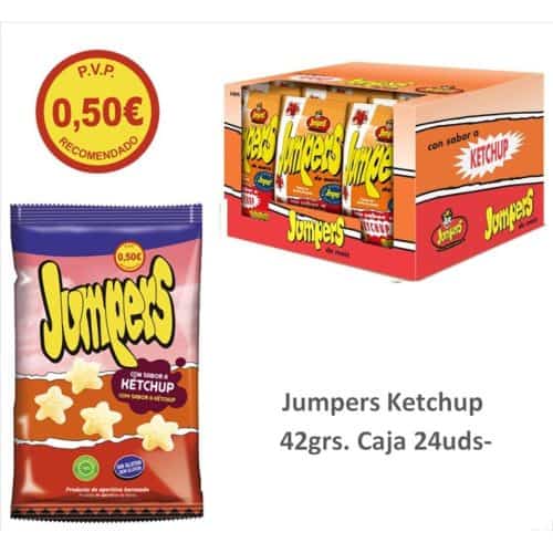 Jumpers PVP 0.50€ KETCHUP 42grs 24uds- Patatas