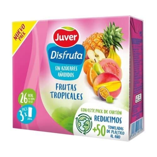 *_Juver DISFRUTA TROPICAL 3X200 ML 30uds Bebidas