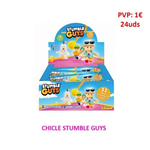 Pan. CHICLE STUMBLE GUYS  PVP1€ 24 uds Coleccionables