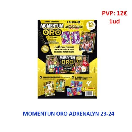 Pan. MOMENTUM ORO ADRENALYN 23-24 12€ 1ud E/24 Coleccionables