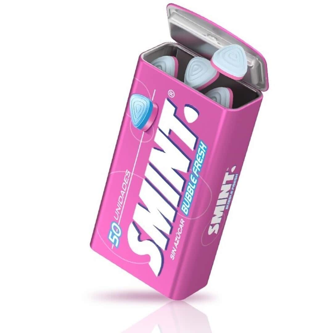 Comprar SMINT MINTS BUBBLE FRESH *ROSA CLARO* 12 uds.- | MyDulceShop