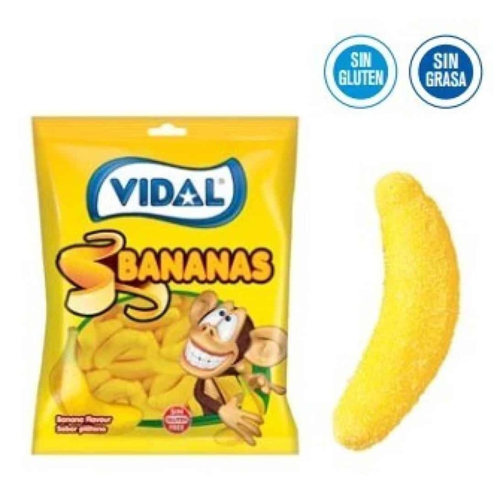 LV-LINEA 80 Bananas 14uds (B.23) VIDAL Golosinas Envueltas