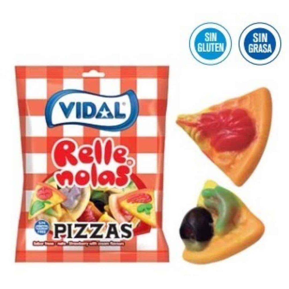 LV-LINEA 80 Pizzas Rellenas 14uds (B.23) VIDAL Golosinas Envueltas
