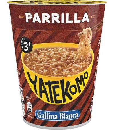 Gallina B. YATEKOMO PARRILLA 80G Caja 8uds Fideos instantáneos