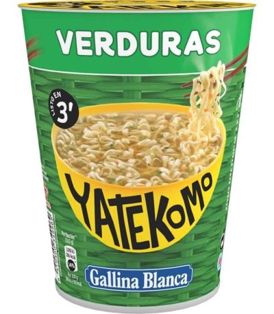 Gallina B. YATEKOMO VERDURAS 59G Caja 8uds Fideos instantáneos