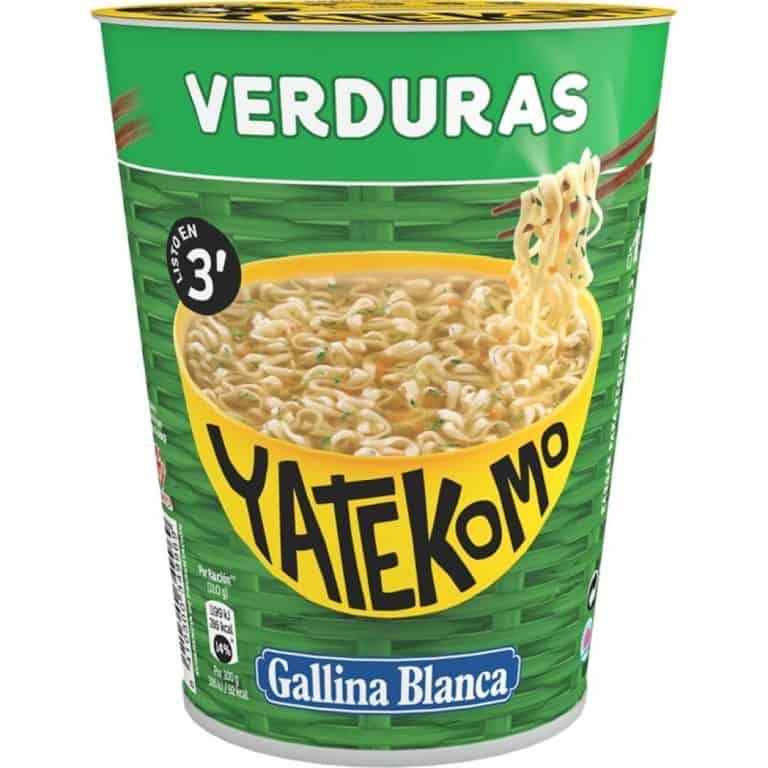 Gallina B. YATEKOMO VERDURAS 59G Caja 8uds Fideos instantáneos