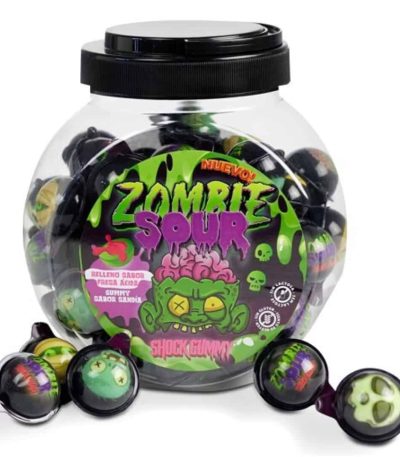 Cool Candies Halloween ZOMBIE SOUR 60 uds.- Golosinas en Estuches