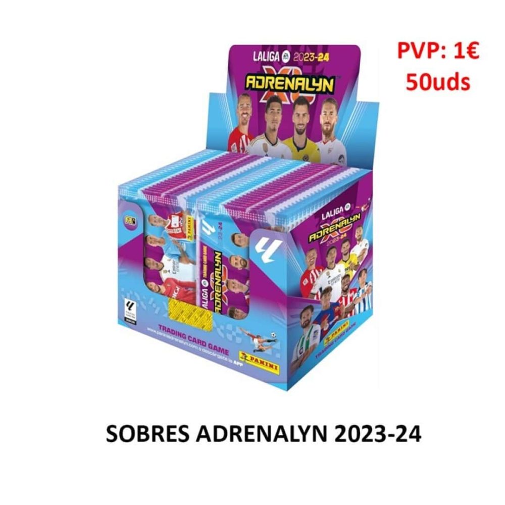 Pan. SOBRES ADRENALYN 23-24 50uds Coleccionables