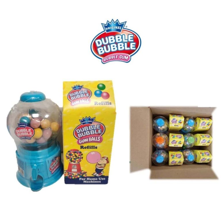 MINI GUMBALL + TETRAPACK 200GRS   E/6 1ud Juguetes con Golosinas