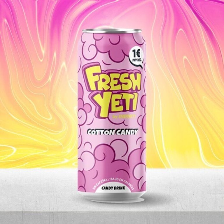 *_ENERYETI **FRESHYETI**  COTTON CANDY  500ml 1E 24uds Bebidas Energéticas