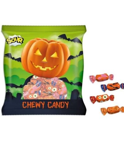 Tasty HALLOWEEN Caramelo Masticable 90uds  450grs Caramelos a Granel con Azúcar