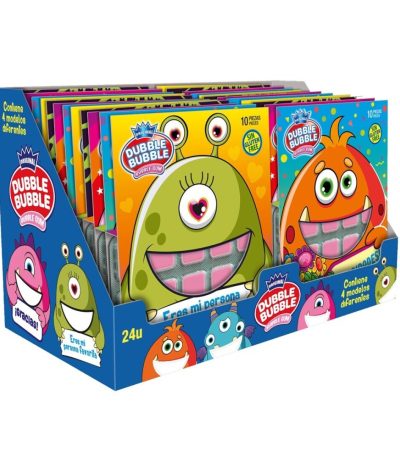 Dubble Bubble TARJETAS REGALO MONSTER 24uds Complementos Fiesta