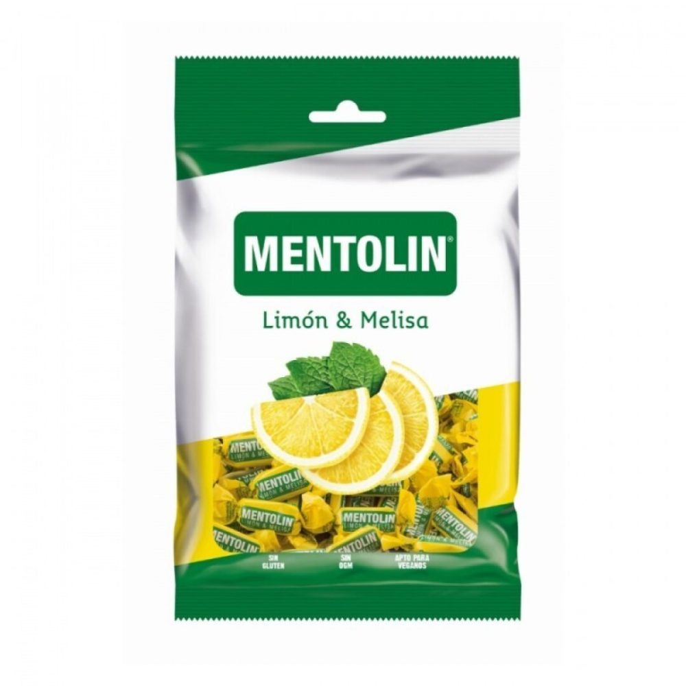 Mentolin **Bolsitas** Limon Melisa 50grs PVP 16uds Golosinas azúcar