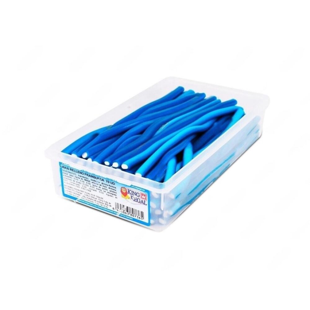 KR MAXI RELLENO Frambuesa Azul 70uds REGALIZ BRILLO