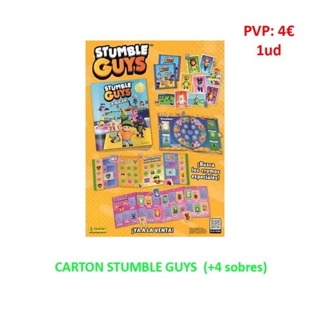 Pan. ALBUM STUMBLE GUYS  PVP 4€ 1ud Coleccionables
