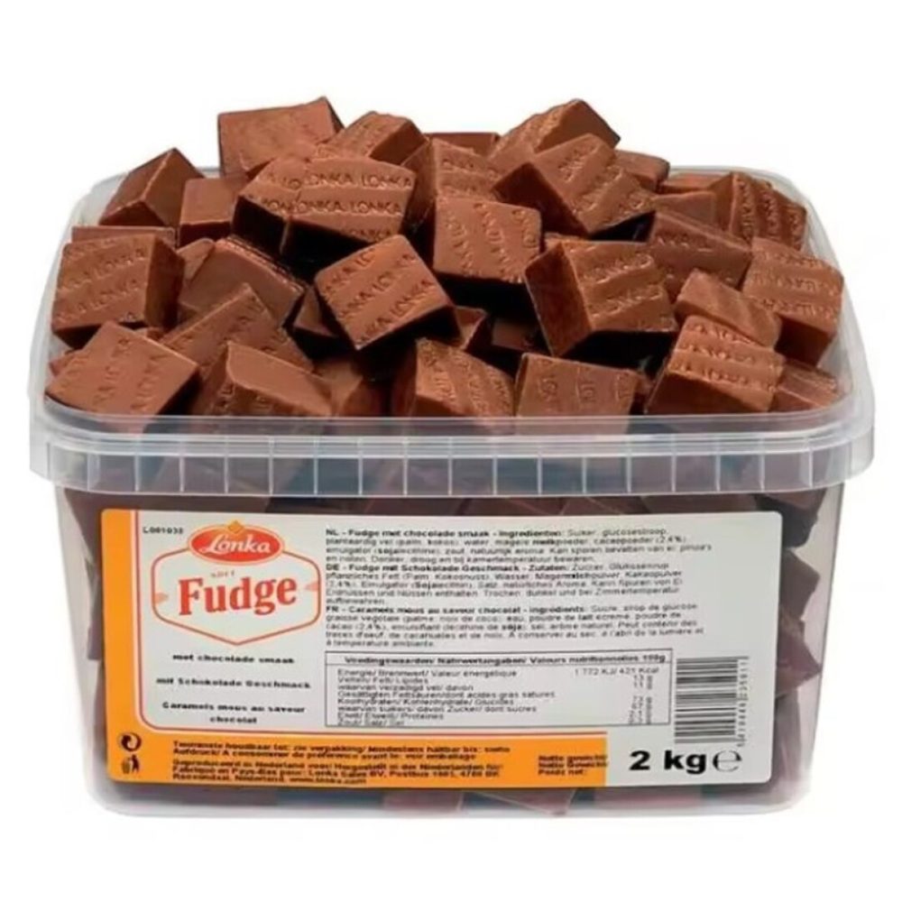 Agruconf LONKA Chocolate Old English 2kg Caramelos a Granel con Azúcar