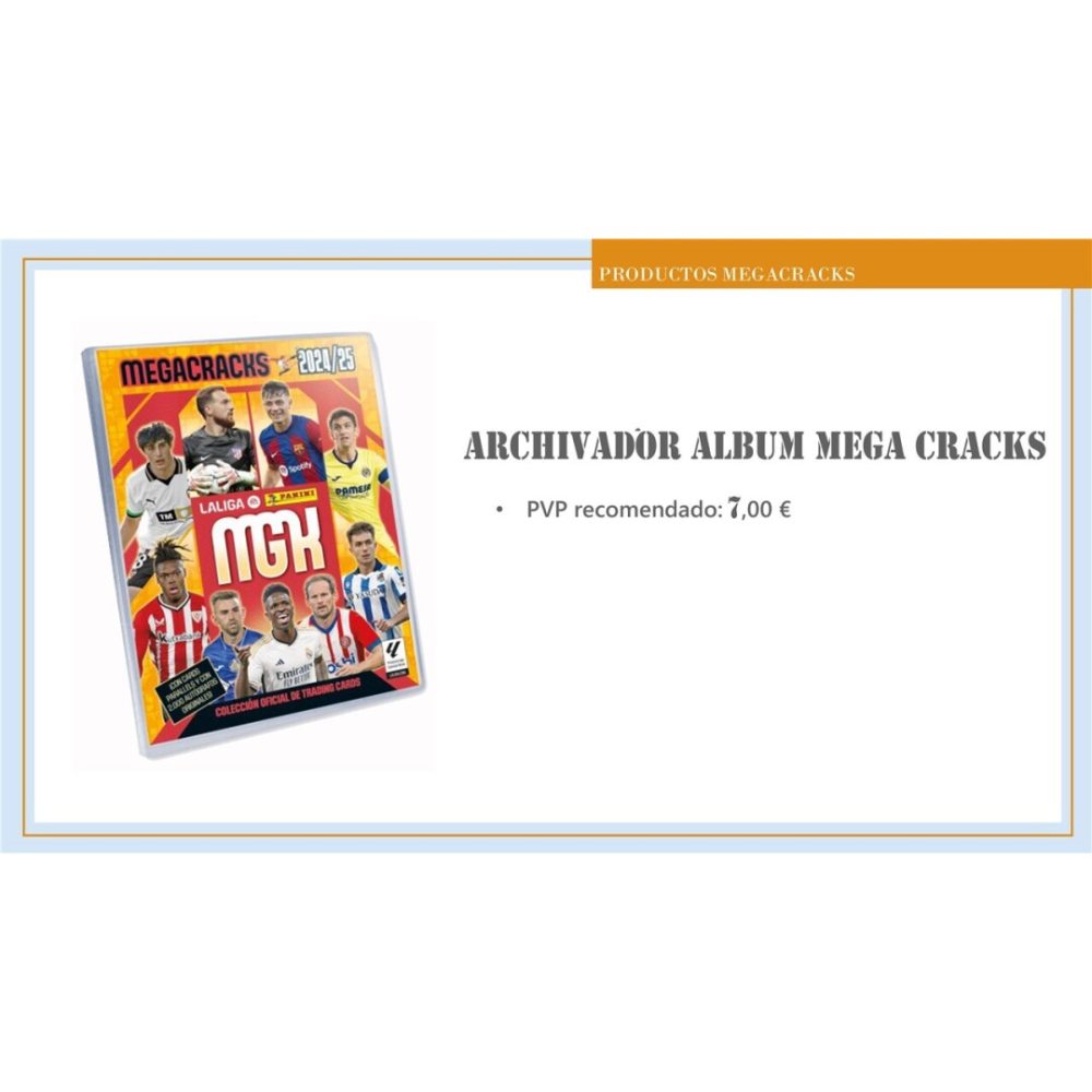 Pan. ARCHIVADOR Album MEGACRACKS 24/25 PVP 7€  1ud Coleccionables