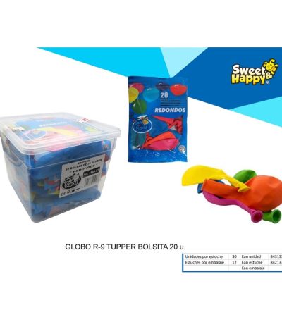 SH Globos Redondos 20uds **tupper**  30UDS Globos