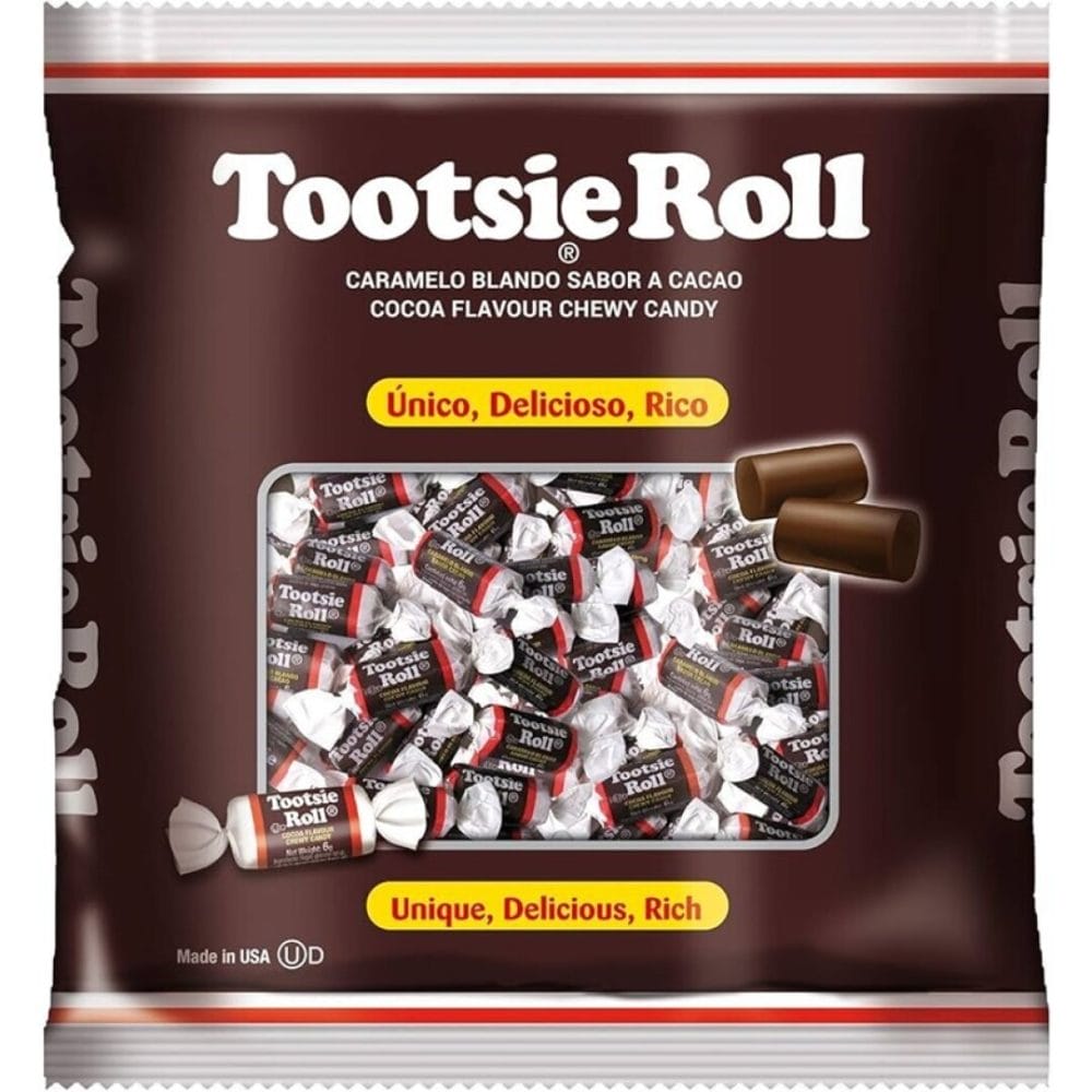 TOOTSIE ROLL CACAO 165uds 1kg. Caramelos a Granel con Azúcar
