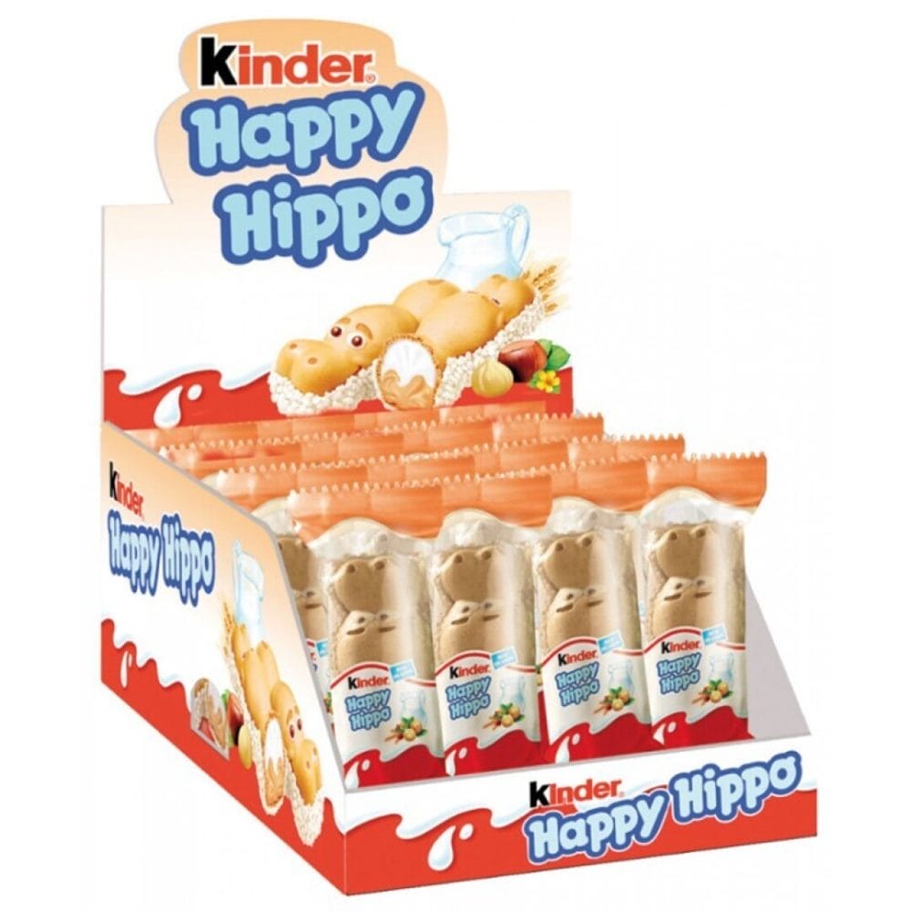 Kinder Happy Hippo Avellana C/28uds.- Galletas y Cereales