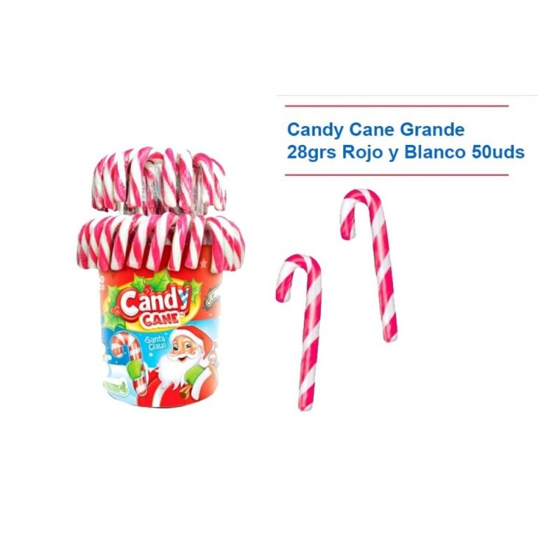 Nav. Candy Cane GRANDE 28grs. 50uds NAVIDAD