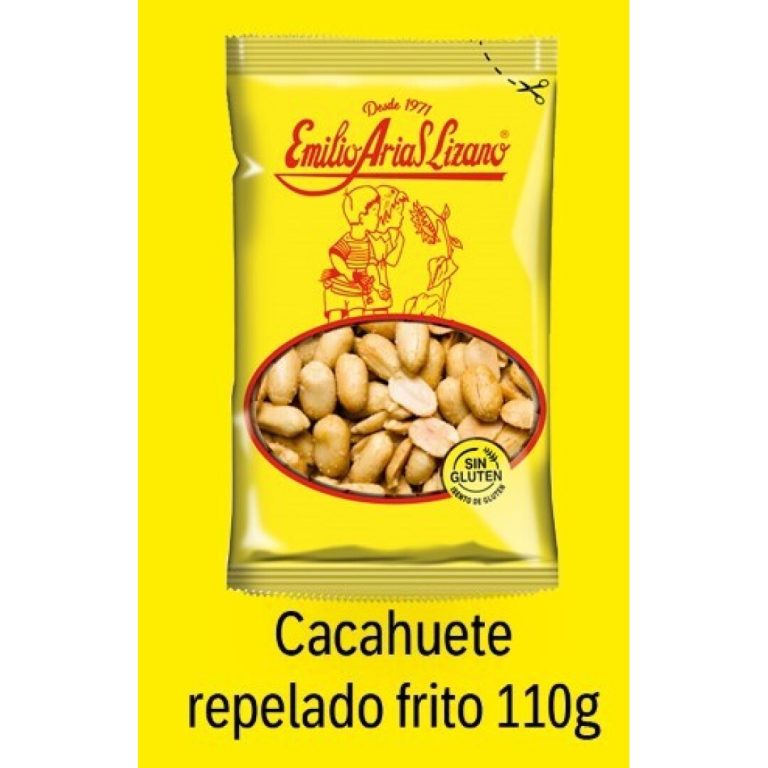 E.Arias Cacahuete Rep. Frito 110grs **PVPR. 1€**  8uds Frutos Secos