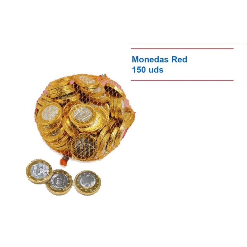 Nav. MONEDAS Red 150uds Chocolatinas