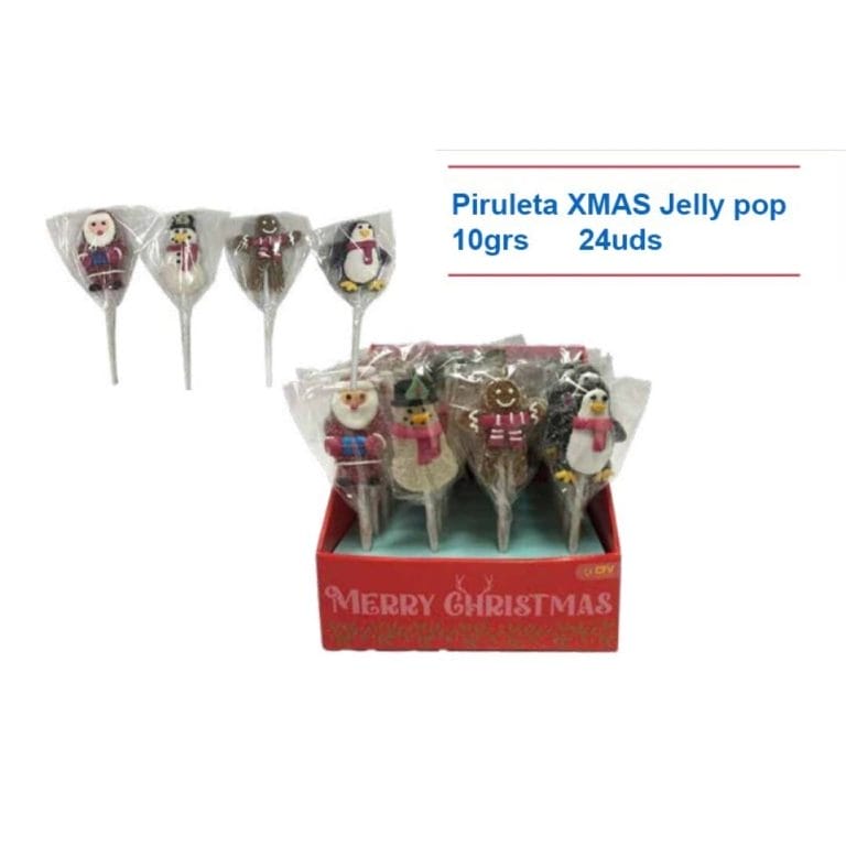 Nav. CFV Piruleta XMAS Jelly Pop 10grs 24uds NAVIDAD