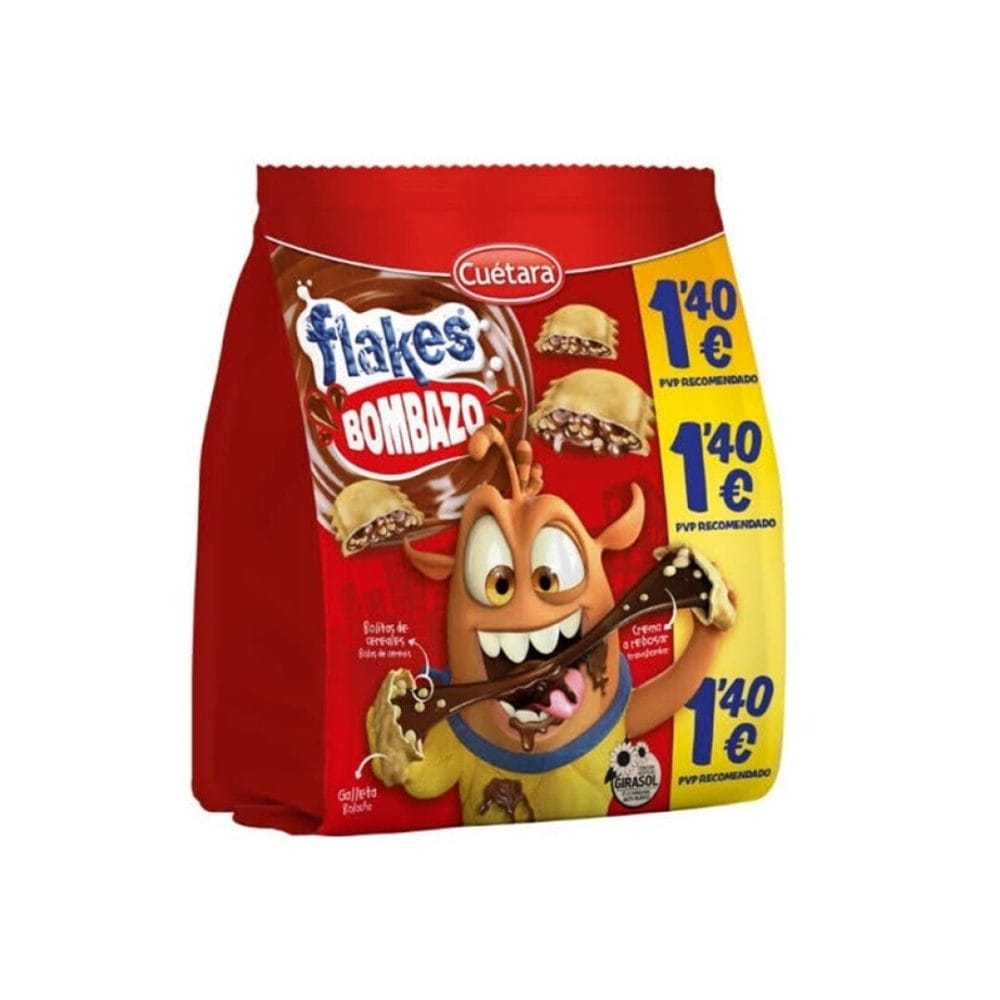 Cuetara FLAKES NOCILLA 120G 1.40E  7uds Galletas y Cereales